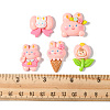 20Pcs 5 Styles Thanksgiving Day Theme Cartoon Opaque Resin Cabochons RESI-FS0001-51-6