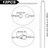 Half Finished 304 Stainless Steel Cable Chain Necklaces STAS-UN0038-66P-4