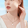 26Pcs 26 Styles Natural Shell Teardrop Charms with Golden Tone Metal Letter Slices SHEL-SC0001-93-5