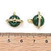 Synthetic Malachite Pendants KK-B129-13G-02-3
