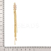 Brass Micro Pave Clear Cubic Zirconia Big Pendants KK-G510-01G-3
