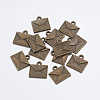 Tibetan Style Alloy Mail Charms LS-EA10712Y-AB-4