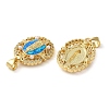 Rack Plating Brass Micro Pave Cubic Zirconia Earrings KK-P268-06A-G-3