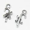 Tibetan Style Alloy Charms TIBE-S301-028AS-RS-1