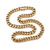 12MM 304 Stainless Steel Cuban Link Chain Necklaces for Unisex NJEW-K295-02C-G-4