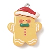 Christmas Theme Opaque Resin Pendants RESI-I344-02P-01-1