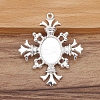 Alloy Cabochon Settings X-PW-WGAB9EB-12-4