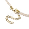 Glass Beads with Pearl Necklaces NJEW-JN04682-03-5