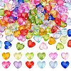 120Pcs 12 Colors Transparent Acrylic Beads TACR-AR0001-29-1