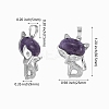 4Pcs 4 Styles Natural Mixed Gemstone Pendants G-SZ0002-22-2