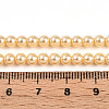 Baking Paint Pearlized Glass Pearl Bead Strands HY-N002-4mm-A09-5