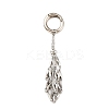 304 Stainless Steel Macrame Pouch Empty Stone Holder Pendant Decoration HJEW-JM01184-02-1