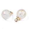 Transparent Spray Painted Glass Pendants LS-GLAA-N035-020A-B01-3