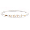 Fashion Plastic Imitation Pearl & Natural Freshwater Pearl & Glass Beaded Stretch Bracelets for Women SF7008-4-1