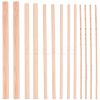 30Pcs 5 Styles Wood Craft Sticks WOOD-SP0001-75-1