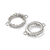 925 Sterling Silver Connector Cabochon Settings STER-NH0019-01P-02-2