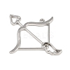 Zinc Alloy Open Back Bezel Pendants PALLOY-D580-05P-F-2