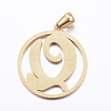 Ion Plating(IP) 304 Stainless Steel Pendants STAS-K162-070G-2