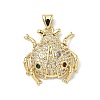 Brass Micro Pave Cubic Zirconia Pendants KK-D426-19B-G-1