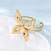 304 Stainless Steel Cuff Rings for Women LS-RJEW-F175-01G-03-1
