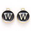 Golden Plated Alloy Charms X-ENAM-S118-02W-1