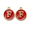 Golden Plated Alloy Enamel Charms LS-ENAM-S118-03F-1