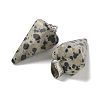 Natural Dalmatian Jasper Pendants G-B127-13P-02-2