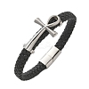Braided Microfiber Leather Cord Bracelets BJEW-Q010-05A-4