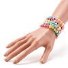 Opaque Acrylic Beads Stretch Bracelet Sets for Kids BJEW-JB06403-9