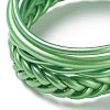 4Pcs 4 Style Plastic Cord Braided Jelly Stretch Bracelets Set BJEW-R313-02E-2