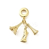 Brass Eiffel Tower The Statue of Liberty European Dangle Charms KK-Q066-03G-1