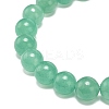 Natural Green Aventurine Beaded Stretch Bracelet BJEW-JB08879-03-5