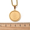 201 Stainless Steel Pendant Necklaces NJEW-Z058-01G-5
