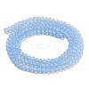 Baking Paint Transparent Glass Beads Strands DGLA-A034-J2mm-B10-3