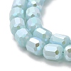 Imitation Jade Glass Beads Strands EGLA-D030-05D-3