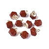 Natural Red Jasper Pendants G-N359-18G-10-1