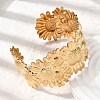 304 Stainless Steel Cuff Bangles for Women BJEW-L719-01B-G-3