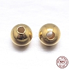 Round 925 Sterling Silver Spacer Beads STER-M103-04-4mm-G-2