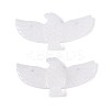 Eagle Shape Natural White Jade Gemstone Pendants G-P563-05E-2