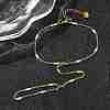 304 Stainless Steel Enamel Link Ring Bracelets for Women BJEW-Z140-02G-1