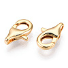 Brass Lobster Claw Clasps X-KK-N254-08G-2