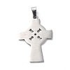 Non-Tarnish 201 Stainless Steel Pendants STAS-C062-10P-2