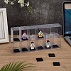2-Tier 12-Slot Transparent Acrylic Mini Building Block Presentation Boxes without Lids ODIS-WH0030-145-5