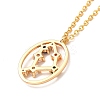 Colorful Cubic Zirconia Constellation Pendant Necklace LS-NJEW-H166-01A-3