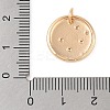 Brass with Clear Cubic Zirconia Pendants KK-N256-24C-G-3
