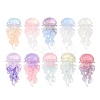 Luminous Ocean Transparent Resin Cabochons CRES-L045-02E-3