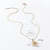 3Pcs Minimalist Stainless Steel Pave Imitation Pearl Triple Round Pendant Necklaces for Women PD0842-5