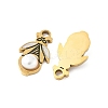 304 Stainless Steel Enamel Pendants STAS-R168-07G-2