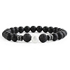 Round Natural Howlite Beaded Stretch Bracelets for Women Men LS-XP2963-2-1