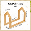 House Shaped Wooden Record Storage Holder Rack ODIS-WH0086-146-2